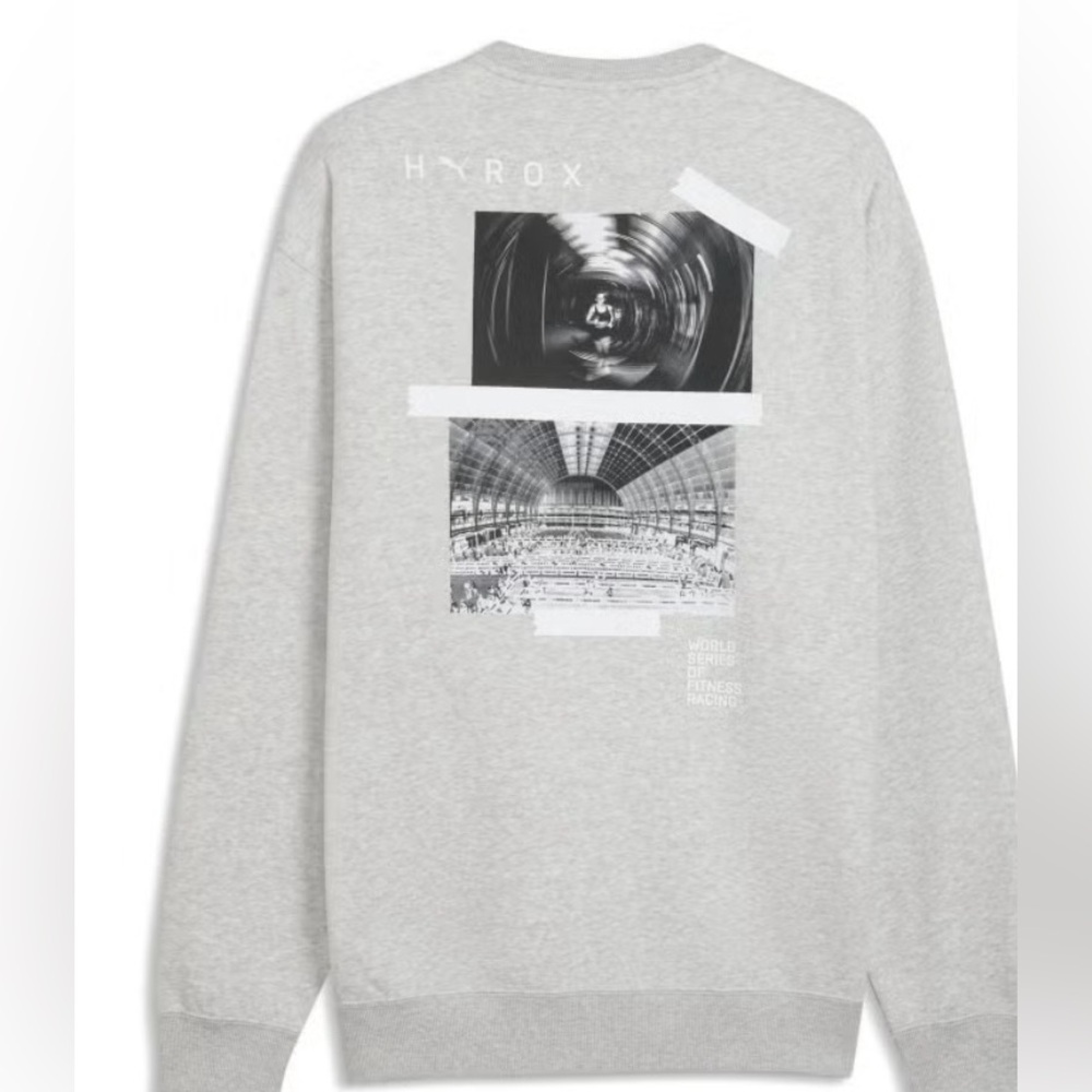 HYROX X PUMA Men's Graphic Crewneck sweatshirt size small - Picture 3 of 4